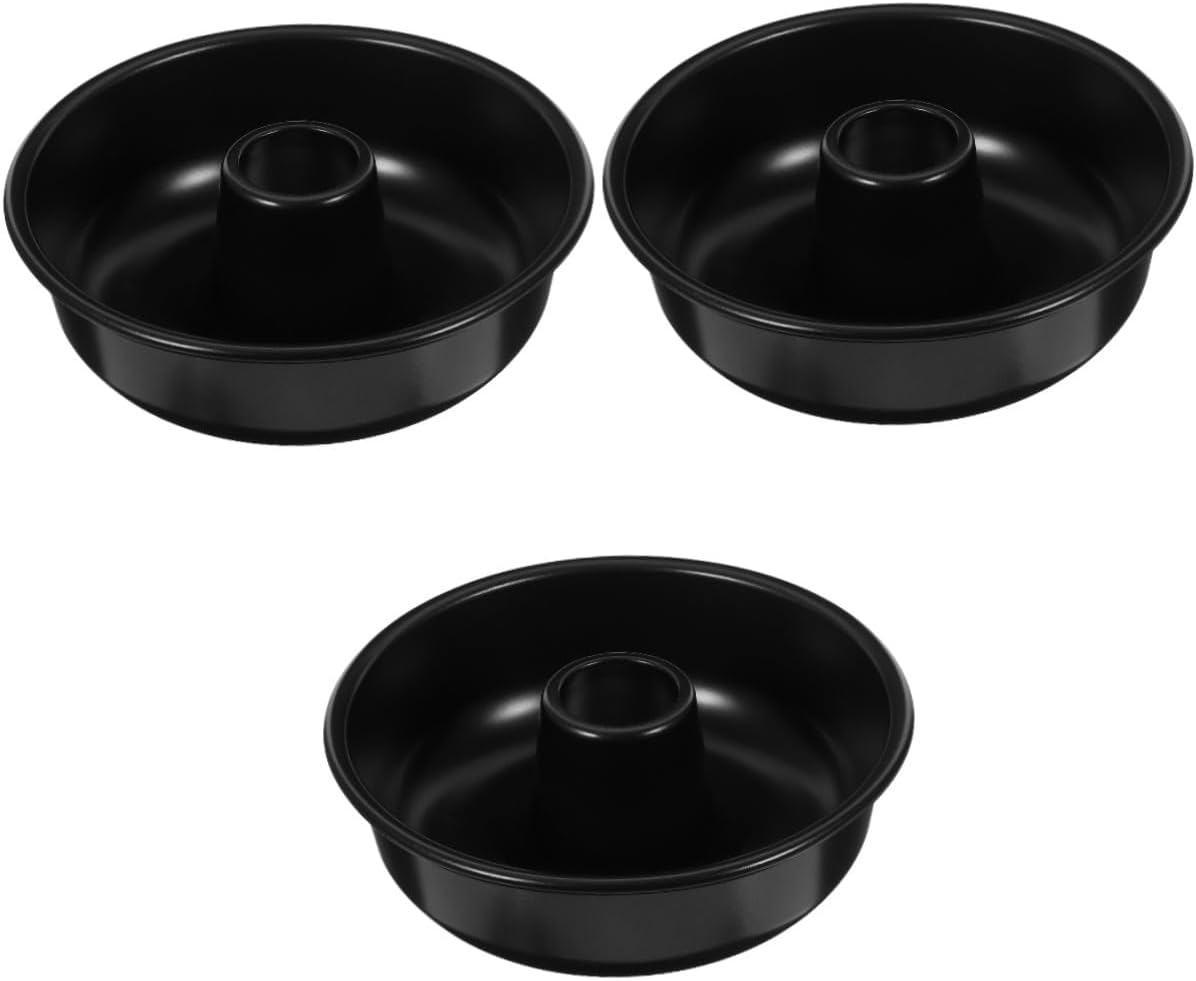 Alipis 3pcs Individual Cake Pans Donut Muffin Pan Metal Baking Molds Non-Stick Easy to Home Cake Making