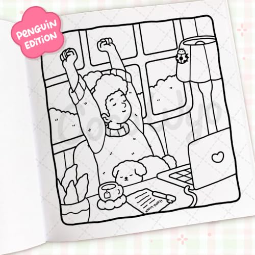 Image of Girl Moments: Coloring Books for Adults by Coco Wyo | Cute Girl Coloring Pages, Self-Care Daily Moments, Stress Relief & Relaxation: A relaxing and cosy colouring book from the bestselling author