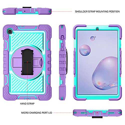 Housse tablette antichoc violette et menthe pour un usage nomade - 6