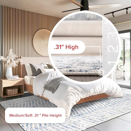 nuLOOM Rosanne Transitional Striped Area Rug, 8x10, Blue - Image 5