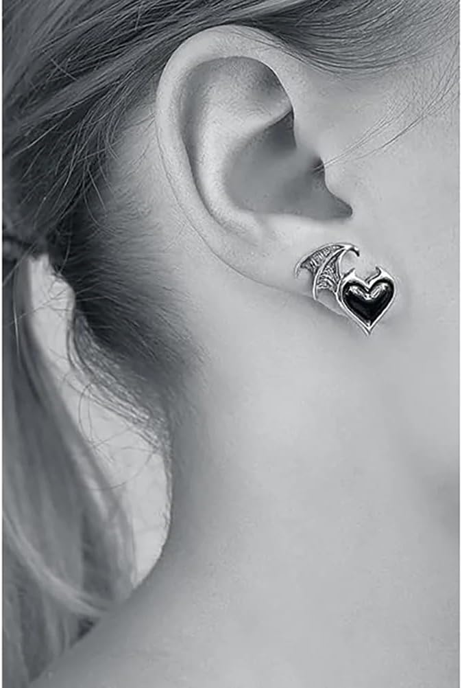 Alchemy Gothic Blacksoul Ear Studs Lightweight Fashion Women's/Girl's Ear Dangling Cuff