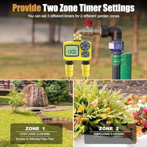 Minuteur d'eau intelligent LCD pour l'irrigation automatique du jardin