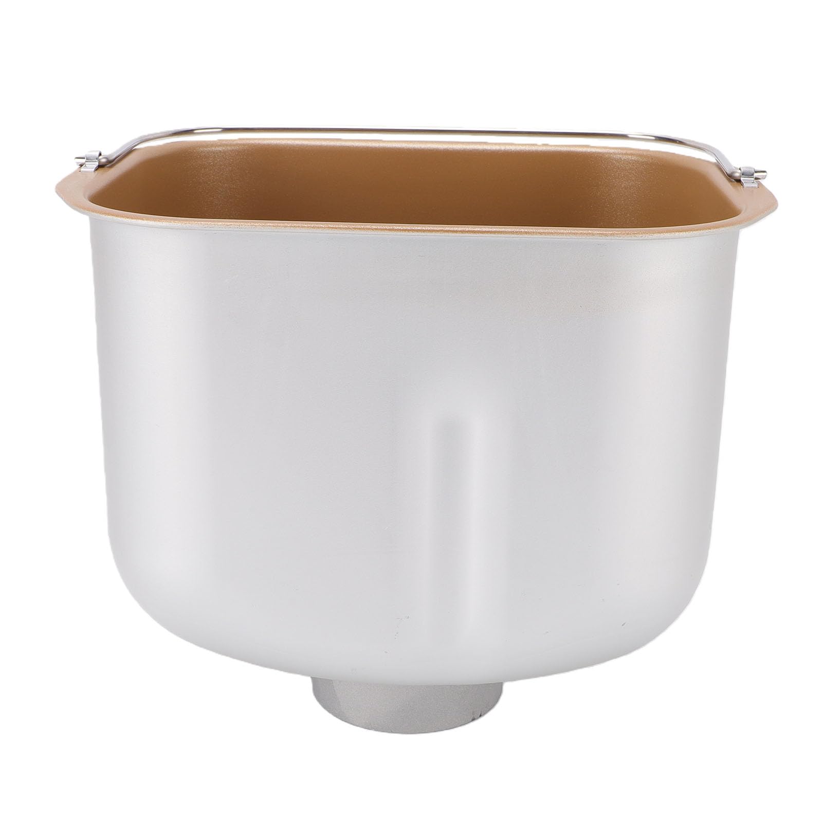 Generic Seau de Cuisson pour Machine à Pain, Pot Intérieur Antiadhésif en Acier Inoxydable pour Usage Domestique et Commercial 197x147x165mm
