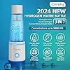 Hydrogen Water Bottle, 5000ppb Hydrogen Water Ionizer, SPE & PEM Hydrogen Water Generator, Alternative for Hydrogen Water Pitcher, 3in1 Hydrohealth Water Bottle