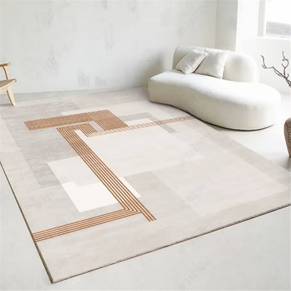 Tapis doux antidérapant et lavable en machine pour salon