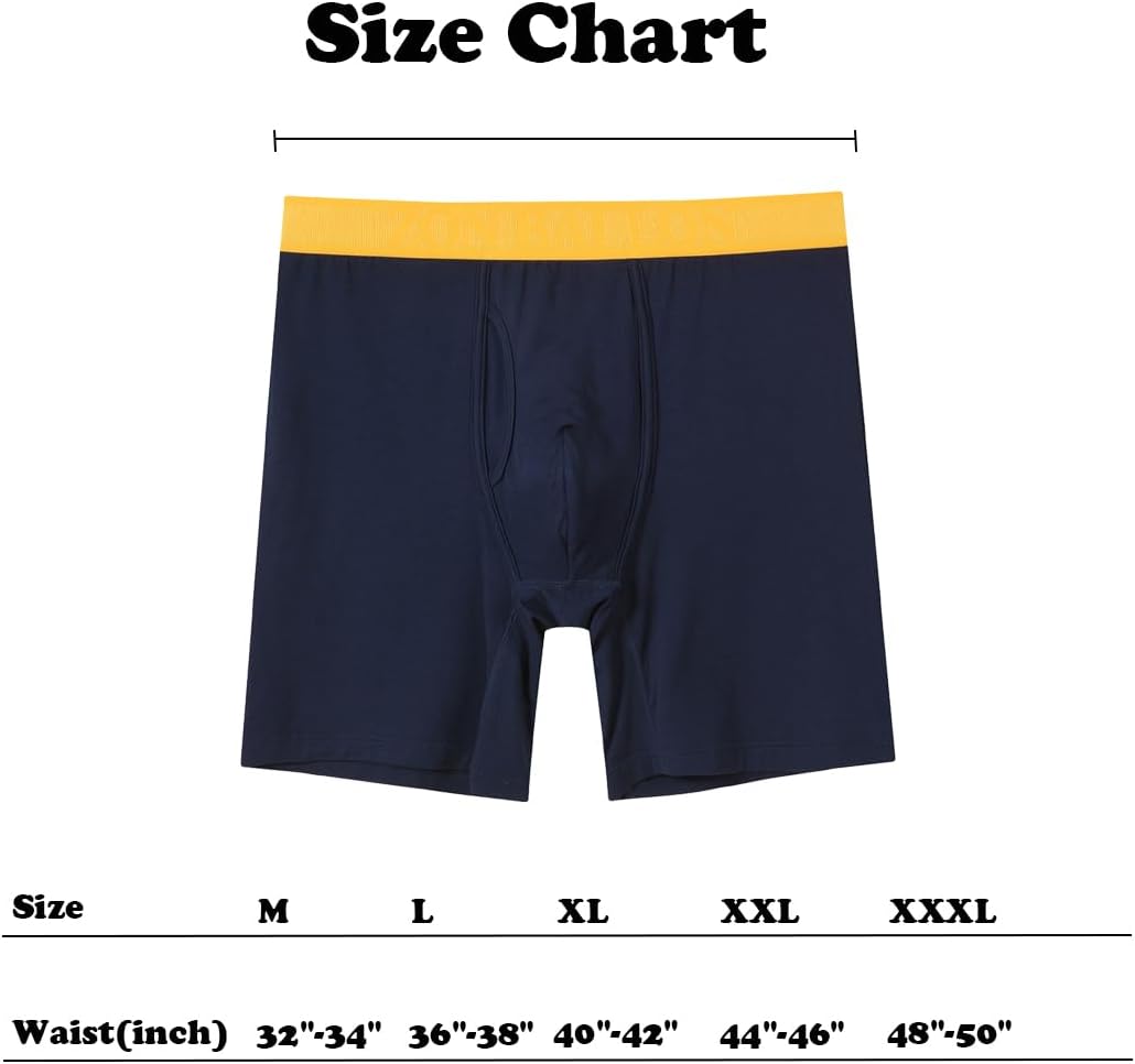 ZONBAILON Bamboo Viscose Underwear for Men Boxer Briefs Underpants Pouch Fly M L XL 2XL 3XL - Image 6