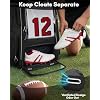 YOREPEK Football Bag Backpack, Extra Large Football Gear Bag with Helmet & Shoulder Pads Holder, Jersey Display Window, Ventilated Shoe Compartment, Football Equipment Bag for Boys Youth Adults