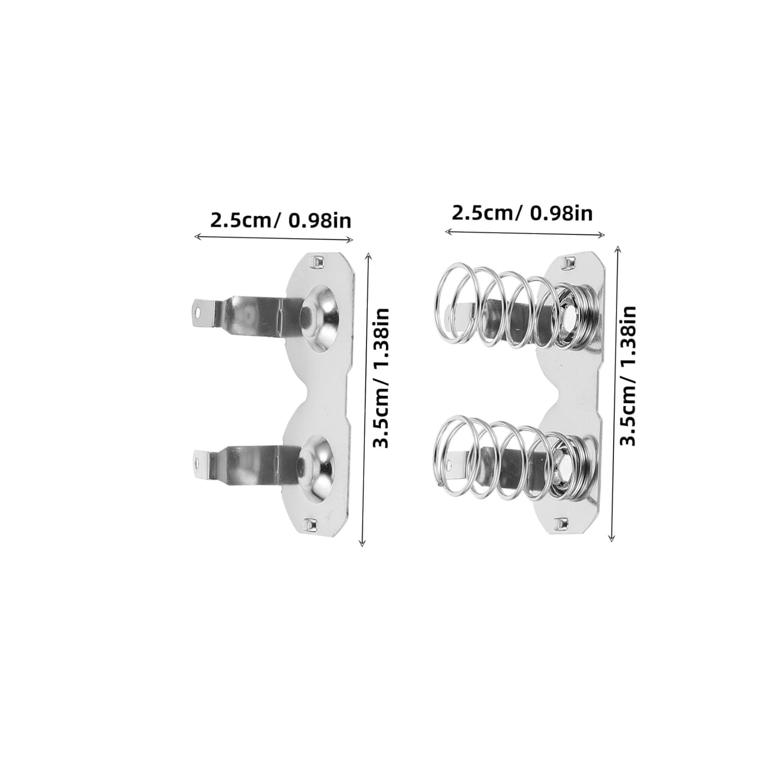 Ipetboom 10sets Battery Charger Contact Spring Contact Plate for Batteries Enhanced Conductivity Construction Wide Compatibility