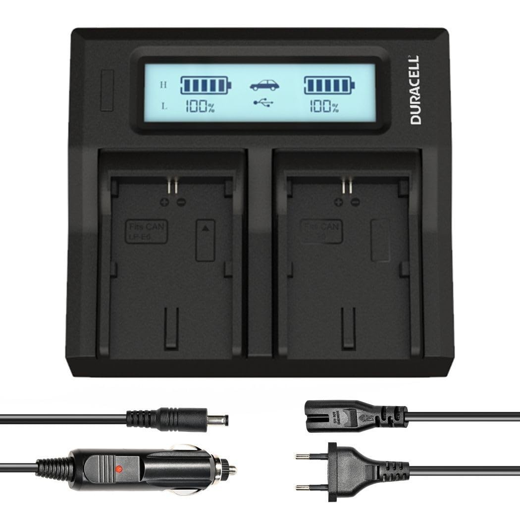 CARGADOR DUAL DURACELL PARA DR9943/LP-E6