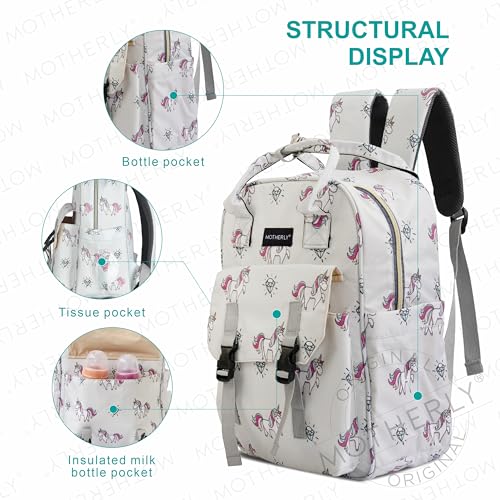 Image of Motherly Baby Diaper Bags for Mothers, Backpack for Mom for Travel