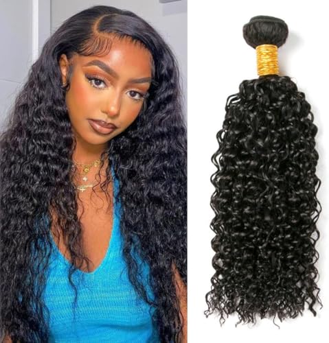 CLAROLAIR 9A Unprocessed Brazilian Human Virgin Hair Bundles Afro Kinkys Curly Virgin Hair Unprocessed Remy Human Hair Extensions One Bundle Natural Color (100+/-5g)/pc 18INCH