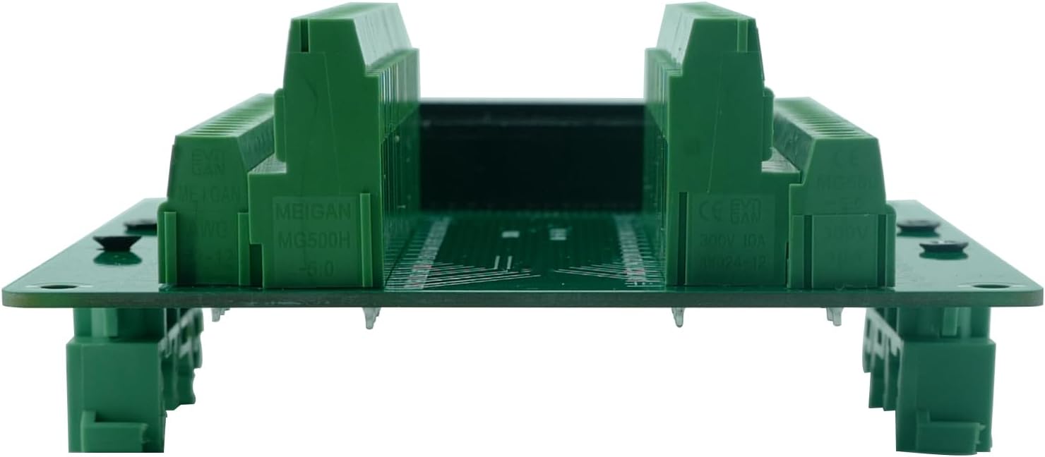 DB62 Connector,Male D-SUB Header to 50-pin Port Transfer Terminal Adapter Breakout Board No Soldering Needed,with C45 PCB DIN Rail Mounting Bracket