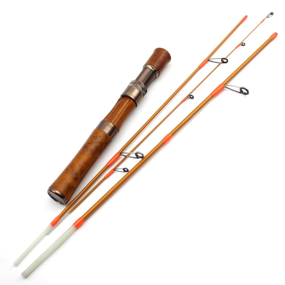 Spinnfischen Casting Angelrute UL 1.5-8g Köder Ultraleichte Angelrute Reisegröße Angelgerät (Color : Spinning, Size : 1.4M)