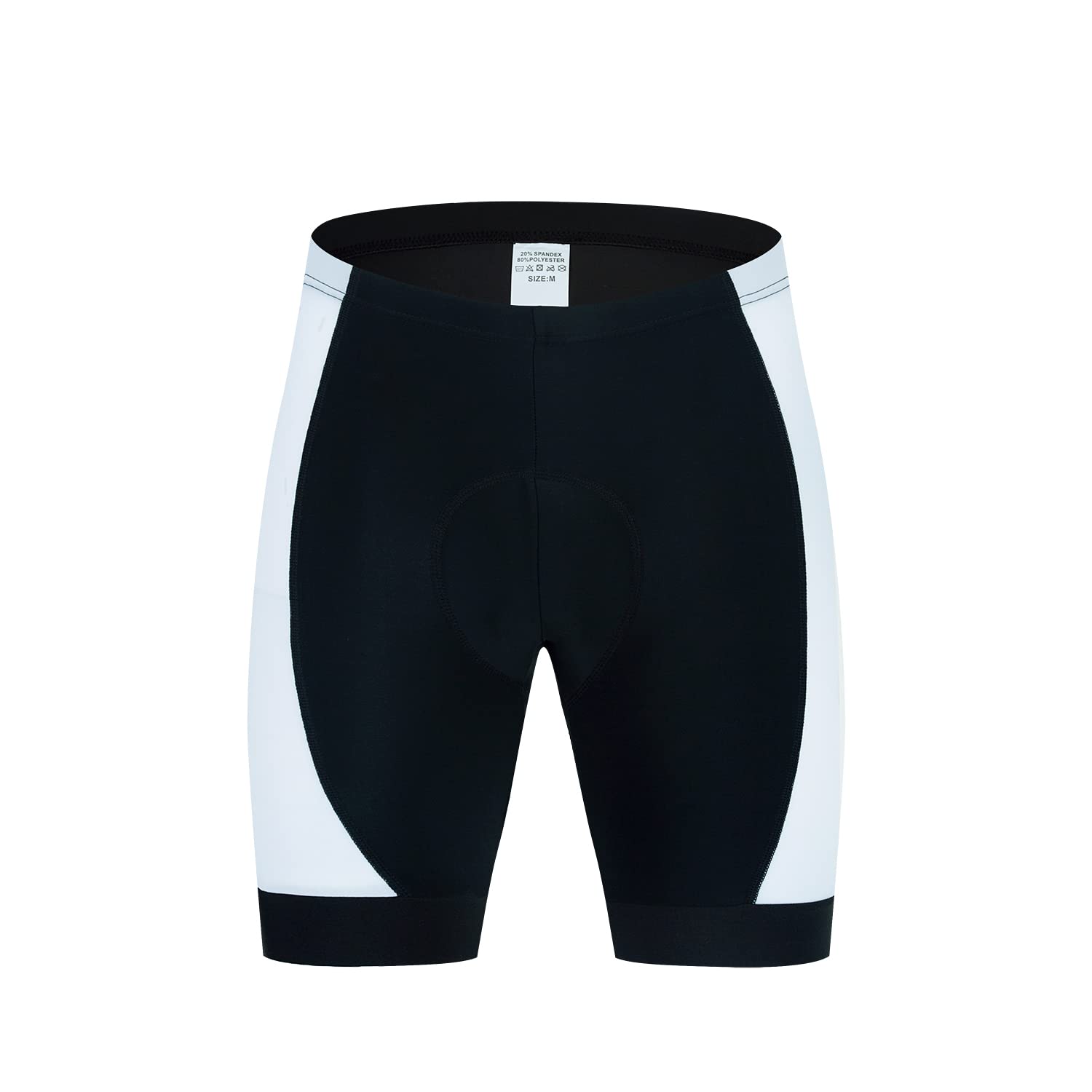 Men's Cycling Bike Shorts 5D Padded Bicycle Riding Bike Biking Pants Cycle Shorts Underwear White