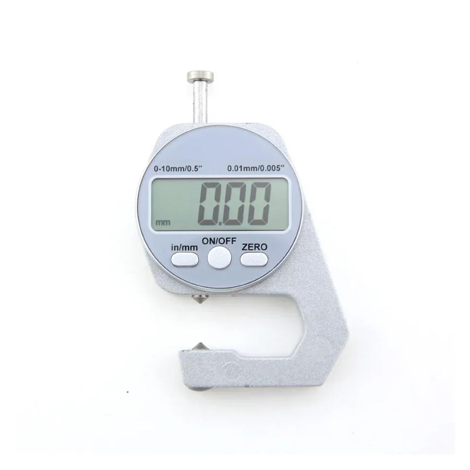 Micrómetro, Medidor De Espesor con Pantalla Digital, Micrómetro Electrónico LCD De Aleación De Zinc, Herramientas Métricas De Medición De Espesor De Pared De 0-10/20 Mm(0-10mm B Thickness)