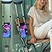 Gomyblomy Galaxy Crutch Bag Crutch Accessories Bag Storage Pouch with Drink Holder and Pockets Large Capacity Crutch Carrying Pouch Universal Underarm Crutches Attachment