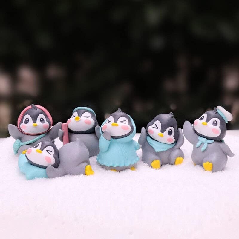 Image of SATYAM KRAFT 5 Set (30 Pcs) Cute Penguin Miniature Figurines Showpiece | Gift for Him /Her, Return Gift, Home Decor, Table, Car Dashboard, Office Decoration Items (Multicolor)
