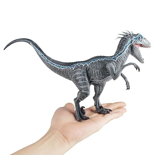 Gemini&Genius Velociraptor Dinosaur Toy for Kids and Dino Lovers, Super Raptor Dinosaur with Moveable Jaw and Hands, Realistic and Funny Dino Gift, Display, Collection and Decoration