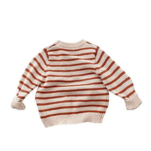 Muzuld 0-6 Years Babys Kids Toddler Girls Boys Spring Winter Long Sleeve Striped Knit Sweater Pullover Tops Clothes #TOP18