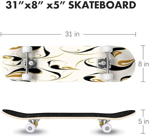 Miniatura 2 de Patrón geométrico para patinetas coloridas a cuadros pastel a cuadros morados para principiantes de 31 x 8 pulgadas, tablas cóncavas de arce de