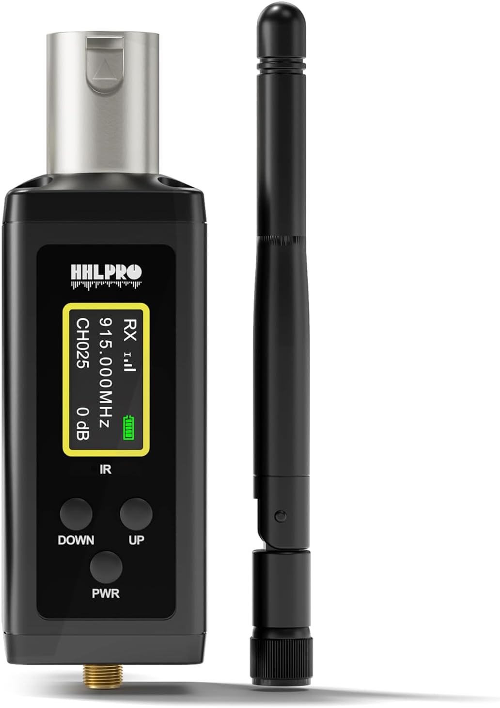 Receptor inalámbrico UHF XLR FR3P 50 canales 500 pies miniatura 1