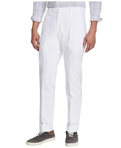 Tommy Hilfiger Mens Modern fit Dress Pants 30 32 White Solid Stretch