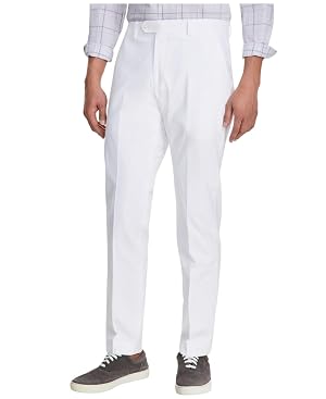 Tommy Hilfiger Mens Modern fit Dress Pants 30 32 White Solid Stretch