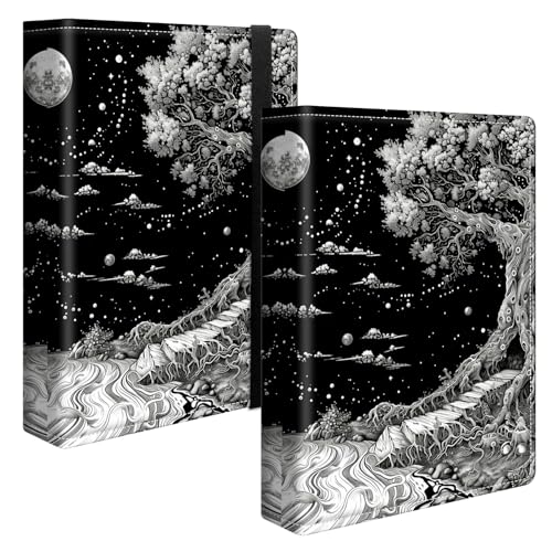 Image of Black Tree Photo Album 4x6 120 Pockets Photos with Strong Elastic Band, Small Mini Albums Sheet Protector Folder for Photos, Album for Family Wedding Anniversary Baby Women Men Vacation Gift