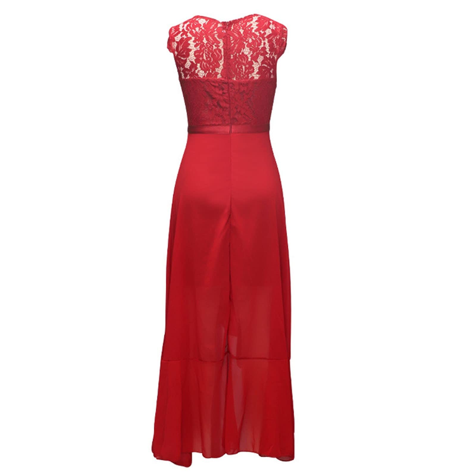 Genérico - Vestido largo para mujer, cóctel y ceremonia, elegante, estilo largo femenino, para invitado de boda y celebración A113