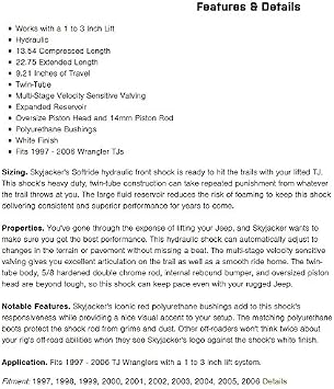 Skyjacker H7016 Softride Hydro Shock Absorber
