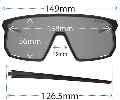Miniatura 3 de Tifosi Moab Gafas de Ciclismo - Ideales para Ciclismo (Gravel, MTB y Carretera), Béisbol y Pickleball - Lente de Policarbonato Resistente a