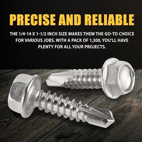 Vis autoperceuses pour tôles et profilés métalliques filet 1/4"-14 - 5