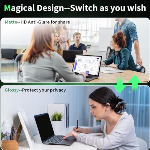 Laptop Privacy Screen 13.3 Inch, Laptop Screen Privacy Shield 16:9 Aspect Ratio Anti-Glare Blue Light Computer Monitor Protector,Removable 13in Filter for Lenovo HP Acer Asus Thinkpad Envy Xps by Mao Yeye - Image 3