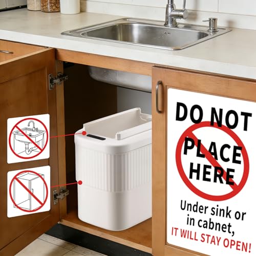 Ornato Sensor Hanging Trash Can with Lid 2.5 Gallon,Motion Sensor Garbage Can, Bathroom Trash Cans,Touchless Automatic Trash Bin,Mountable/Desk for Kitchen Compost Bin,Liveroom,Office,White by Ornato - Used condition - Image 2