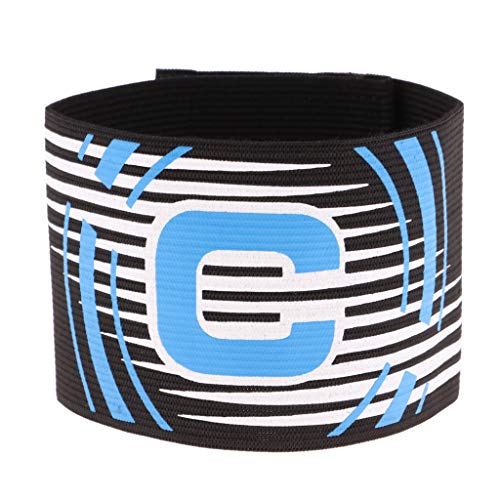 LEIPUPA Captain Armband Football Soccer Sports Adjustable Arm Bands - Black - Thumbnail 6
