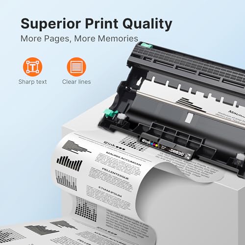 E-Z Ink Compatible Drum Unit (Not Toner) Replacement for Brother DR630 DR 630 to Compatible with DCP-L2520DW DCP-L2540DW HL-L2300D HL-L2305W HL-L2320D HL-L2340DW HL-L2380DW HL-L2680W (2 Pack)