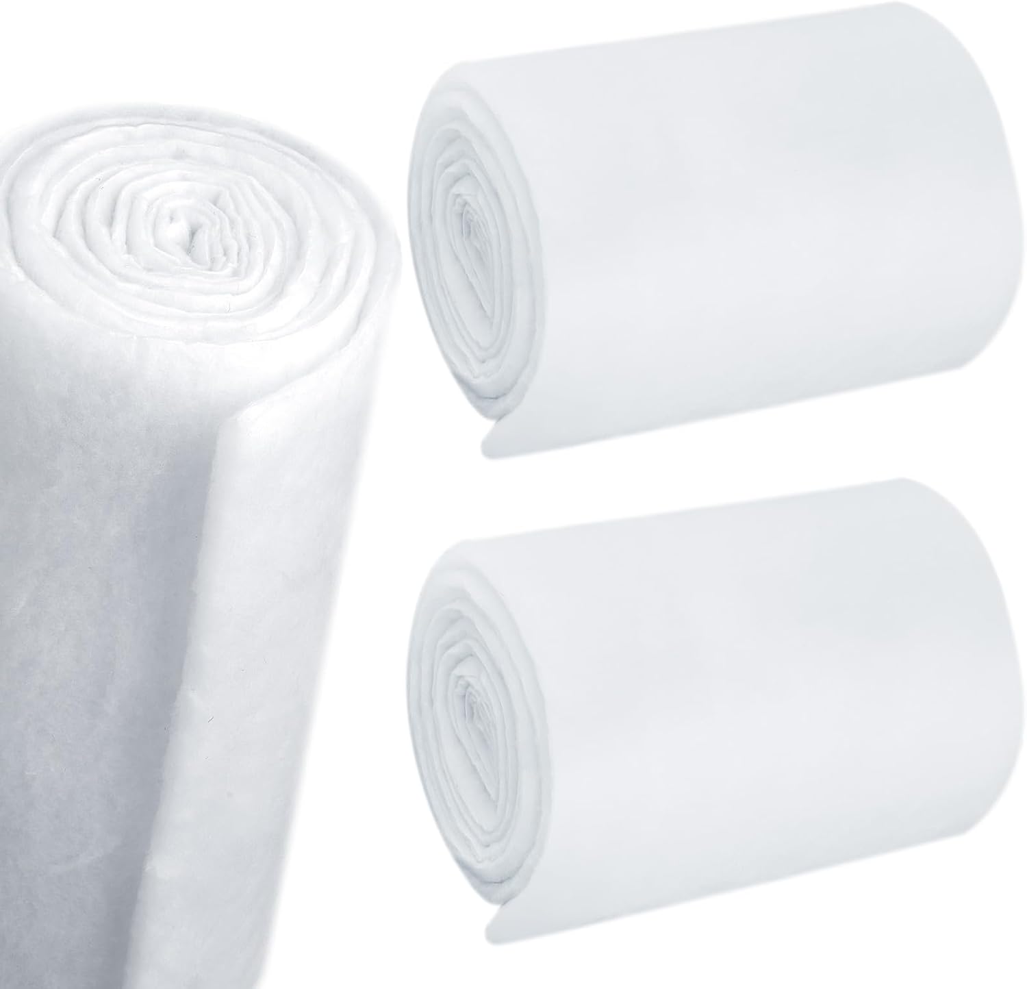 Peryiter 2 Roll Upholstery Quilt Batting 36 Inch x 5 Yard x 0.4 Inch Polyester Batting Multipurpose Fiberfill Stuffing Fabric for Cushion Pillows Bedspreads Interior Decoration Crafts