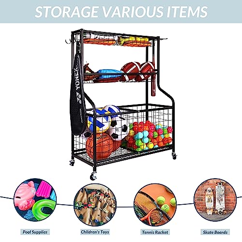 Fitvids BF-BS-01 Garage Sports Equipment Organizer thumb #2