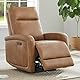 Kislot Genuine Leather Power Swivel Glider Recliner Chair for Adults, FSC Certified Electric Nursery Rocker Recliner Chair for Living Room
