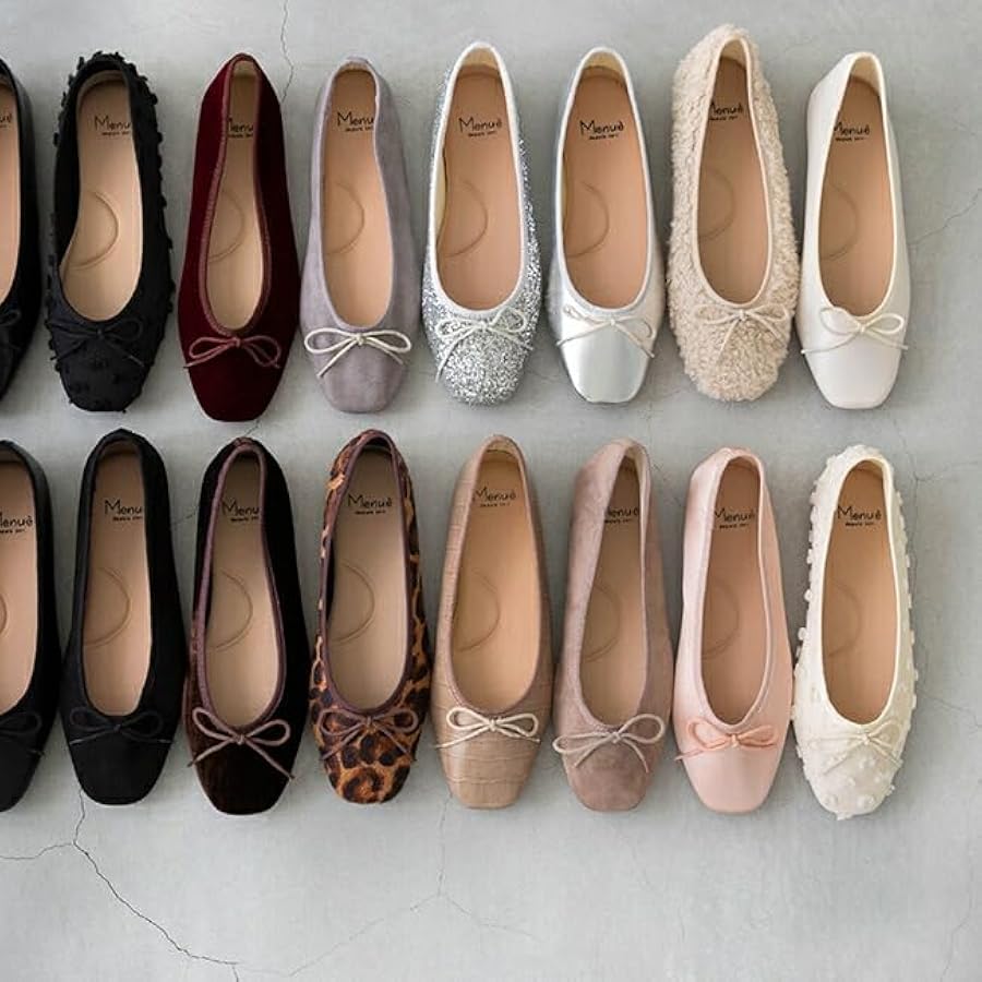 HEWN◇定価約4万◇24SS スクエアトゥバレエシューズ クリーム HEWN◇定価