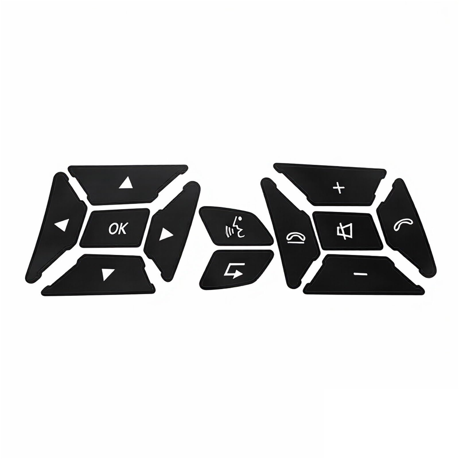 Car Interior Button Sticker Compatible with Benz for SLK-Class for R172 Steering Wheel Button Repair Decal Stickers Decals Accessories