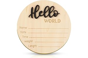 Charming Nursery Announcement Sign: Capturing Baby's Precious Arrival