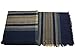 Century Star Women Oversized Knit Scarf Fashion Plaid Warm Scarves Tartan Blanket Shawl Wrap Navy Yellow One Size