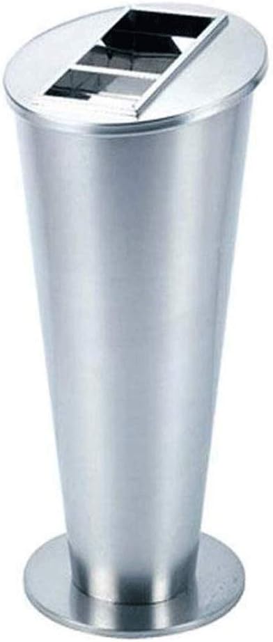 Waste Bins,Rrubbish Bin Outdoor Trash Can Stainless Steel Trash Can Hotel Mall Lobby Elevator Vertical Trash Can with Ashtray Public Place Cash Bucket 72X30.5 cm Heavy Trash Can/Black/a