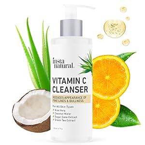 InstaNatural Vitamin C Facial Cleanser – Anti Aging, Breakout & Wrinkle Reducing Face Wash for Clear & Reduced Pores…