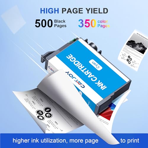 CATJOY 603XL Ink Cartridges Multipack Replacement for Epson 603 XL for Expression Home XP-3100 XP-4100 XP-2100 XP-2105 XP-3105 Workforce WF-2810 WF-2830 WF-2835 (Black Cyan Magenta Yellow，4-Pack) - Image 2