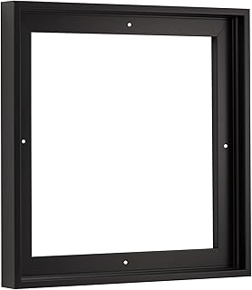 Pixy Canvas Floater Frame 8x8 for 3/4 (0.75) inch Deep Canvas Paintings/Canvas Prints/Wood Canvas Panels/Wall Art/Wall Decor/Home Decor/Artwork (Black, 8 x 8 inch, Square)