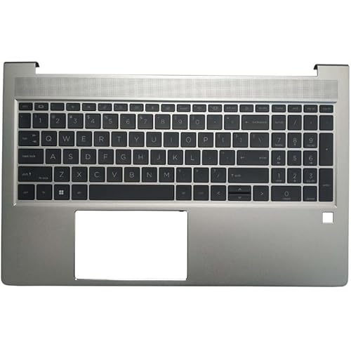 HP Probook 450 G9 455 G9�p �L�[�{�[�h�t�� �V���o�[�J���[ �p�[�����X�g �A�b�p�[�P�[�X(US no backlit)