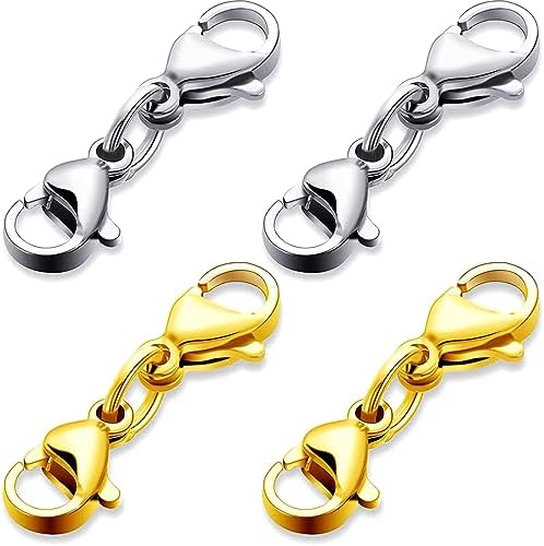 Catena Portachiavi Lunga 40 Cm Con Moschettone In Acciaio Inox Per Uomo - Portachiavi Da Cintura E Pantaloni