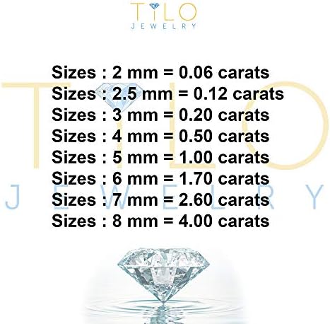 14k White Gold Solitaire Round Cubic Zirconia CZ Stud Earrings with Gold butterfly Pushbacks